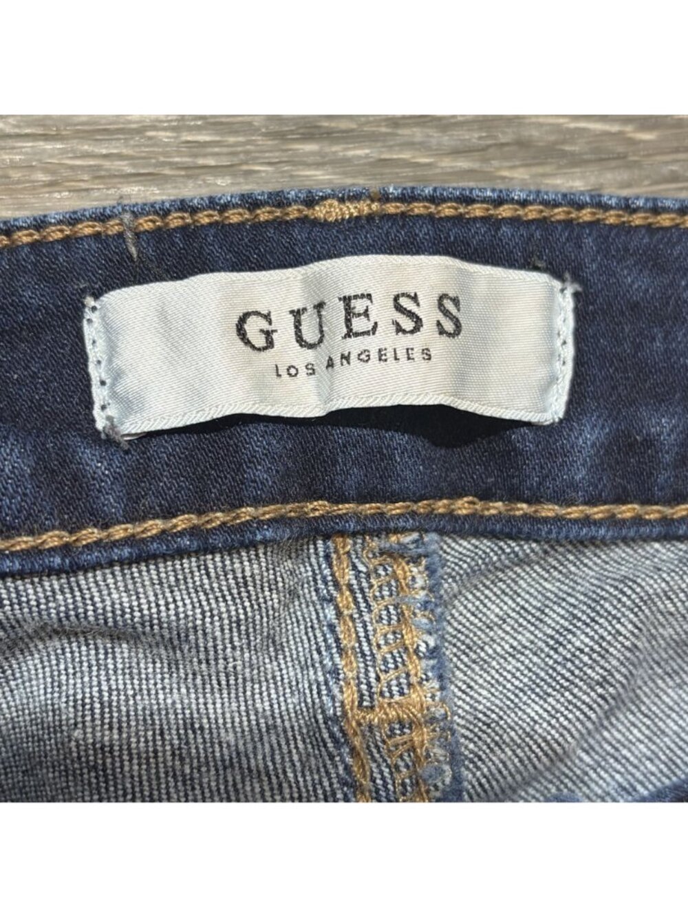 Guess Sexy Curve Dark Wash Skinny Jeans 29 Stretch Denim 5 Pocket Mid Rise - Picture 13 of 14